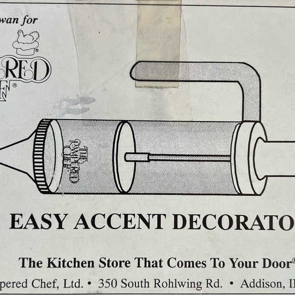 THE PAMPERED CHEF Easy Accent Decorator No. 1778 Cake Cooking Cookies Cream Ici - Picture 4 of 6
